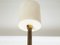 Lámpara colgante italiana de vidrio opalino, latón y teca, años 50, Imagen 12