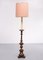 Italian Gilded Wood Rococo Floor Lamp, 1950s, Image 1