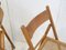 Vintage Italian Folding Chairs in Beech & Cane, 1970s, Set of 2 10