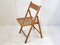 Vintage Italian Folding Chairs in Beech & Cane, 1970s, Set of 2, Image 7