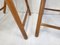 Vintage Italian Folding Chairs in Beech & Cane, 1970s, Set of 2 5