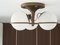 Brown and Bronze Metal 2042/3 Ceiling Lamp with Sandblasted Glass Shades by Sarfatti for Arteluce, 1963, Image 3