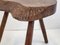 Brutalist Stools in Oak in the style of Jean Touret, 1960s, Set of 2, Image 9