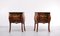 Louis XVI Style Nightstands with Marble Tops, Italy, 1950s, Set of 2 1