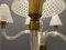 Lámpara de araña Reticello de cristal de Murano 20/40 de Venini, años 40, Imagen 9