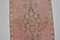 Hand Knotted Pink Wool Hallway Runner Rug 7