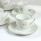 Bohemian Tea Set in Porcelain & Gold, Former Czechoslovakia, 1955, Set of 13 4