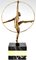 Georges Duvernet, Art Deco Hoop Dancer, 1930, Bronze & Onyx Marble 3
