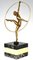 Georges Duvernet, Art Deco Hoop Dancer, 1930, Bronze & Onyx Marble, Image 2