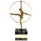 Georges Duvernet, Art Deco Hoop Dancer, 1930, Bronze & Onyx Marble 1