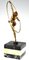 Georges Duvernet, bailarín de aro Art Déco, 1930, bronce y mármol ónix, Imagen 4