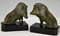 Art Deco Bronze Bookends Wild Boar by Louis Riche, 1930s, Set of 2 4