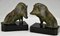 Art Deco Bronze Bookends Wild Boar by Louis Riche, 1930s, Set of 2, Image 4