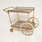 Vintage Italian Brass Drinks Trolley, 1960s 4