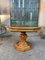 Iitalian Wooden Octagonal Shaped Dining Adjustable Table. 1890s 2