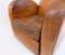 Art Deco Streamline Leather Armchair, 1960s 11