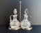 Silver Plated and Glass Spice Cruet from Christofle, Germany, 1950s, Set of 3 1