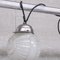 Lámparas colgantes Art Déco pequeñas de vidrio. Juego de 2, Imagen 7