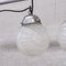 Small Art Deco Glass Pendant Lights, Set of 2 4