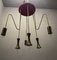 Red Brass Pendant Light from Stilnovo, 1950s, Image 5