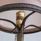 Art Nouveau French Brass and Glass Table Lamp, Image 2