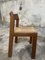 Mesa italiana Mid-Century moderna redonda de madera de cerezo con tablero de vidrio ahumado y 3 sillas de madera al estilo de Ceccotti. Años 70, Juego de 4, Imagen 6