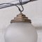 Opaque Glass and Brass Pendant Lights, Set of 3 8