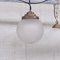Opaque Glass and Brass Pendant Lights, Set of 3 4