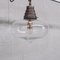 Lámpara colgante francesa Mid-Century de vidrio claro, Imagen 3