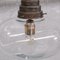 Lámpara colgante francesa Mid-Century de vidrio claro, Imagen 4