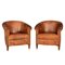 20th Century Dutch Leather Club Chairs, 1970s, Set of 2, Image 1