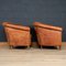 20th Century Dutch Leather Club Chairs, 1970s, Set of 2 16