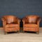 20th Century Dutch Leather Club Chairs, 1970s, Set of 2, Image 20