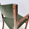 Side Chair with Green Skai Upholstery attributed to Gianfranco Frattini, 1970s 11