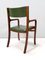 Side Chair with Green Skai Upholstery attributed to Gianfranco Frattini, 1970s 4