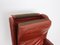 Leather Red Brown Wingback Armchair, Austria, 1970s 10