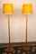 Swedish Aneta Oak Floor Lamps, 1960s , Set of 2 3