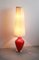 Lampadaire en Verre Rouge, 1955 6