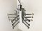 Vintage Chrome Chandelier attributed to Gaetano Sciolari, 1970s, Image 9