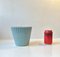 Fluted Blue Ceramic Planter by Esben & Lauge for Eslau, 1960s 3