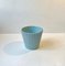 Fluted Blue Ceramic Planter by Esben & Lauge for Eslau, 1960s 2