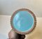 Maceta de cerámica azul estriada de Esben & Lauge para Eslau, años 60, Imagen 5