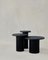 Raindrop Side Table Set in Black Oak and Patinated by Fred Rigby Studio, Set of 3 1