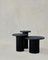 Tavolini Raindrop in quercia nera e patinata di Fred Rigby Studio, set di 3, Immagine 1