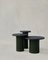 Raindrop Side Table Set in Black Oak and Moss Green by Fred Rigby Studio, Set of 3, Image 1