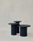 Raindrop Side Table Set in Black Oak and Midnight Blue by Fred Rigby Studio, Set of 3 1