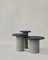 Raindrop Side Table Set in Black Oak and Pebble Grey by Fred Rigby Studio, Set of 3 1