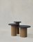 Raindrop Side Table Set in Black Oak and Oak by Fred Rigby Studio, Set of 3 1