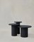 Raindrop Side Table Set in Black Oak and Black Oak by Fred Rigby Studio, Set of 3 1