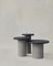 Raindrop Side Table Set in Black Oak and Microcrete by Fred Rigby Studio, Set of 3, Image 1